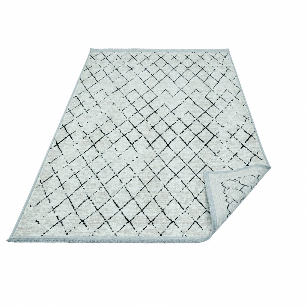 قالیچه 40153 کرم 400شانه طرح 700 ویکرون هایبالک