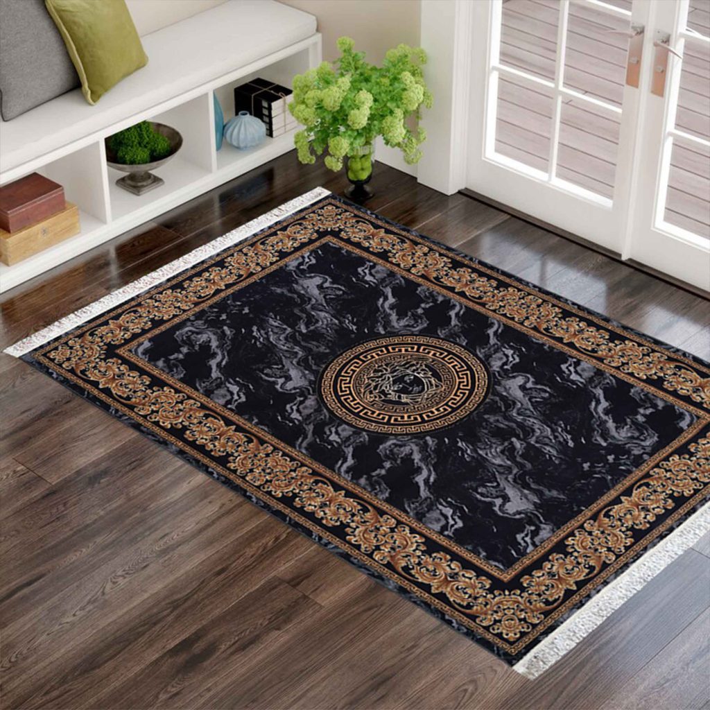 فرش روچک کد 300301 مشکی 1200شانه ساده