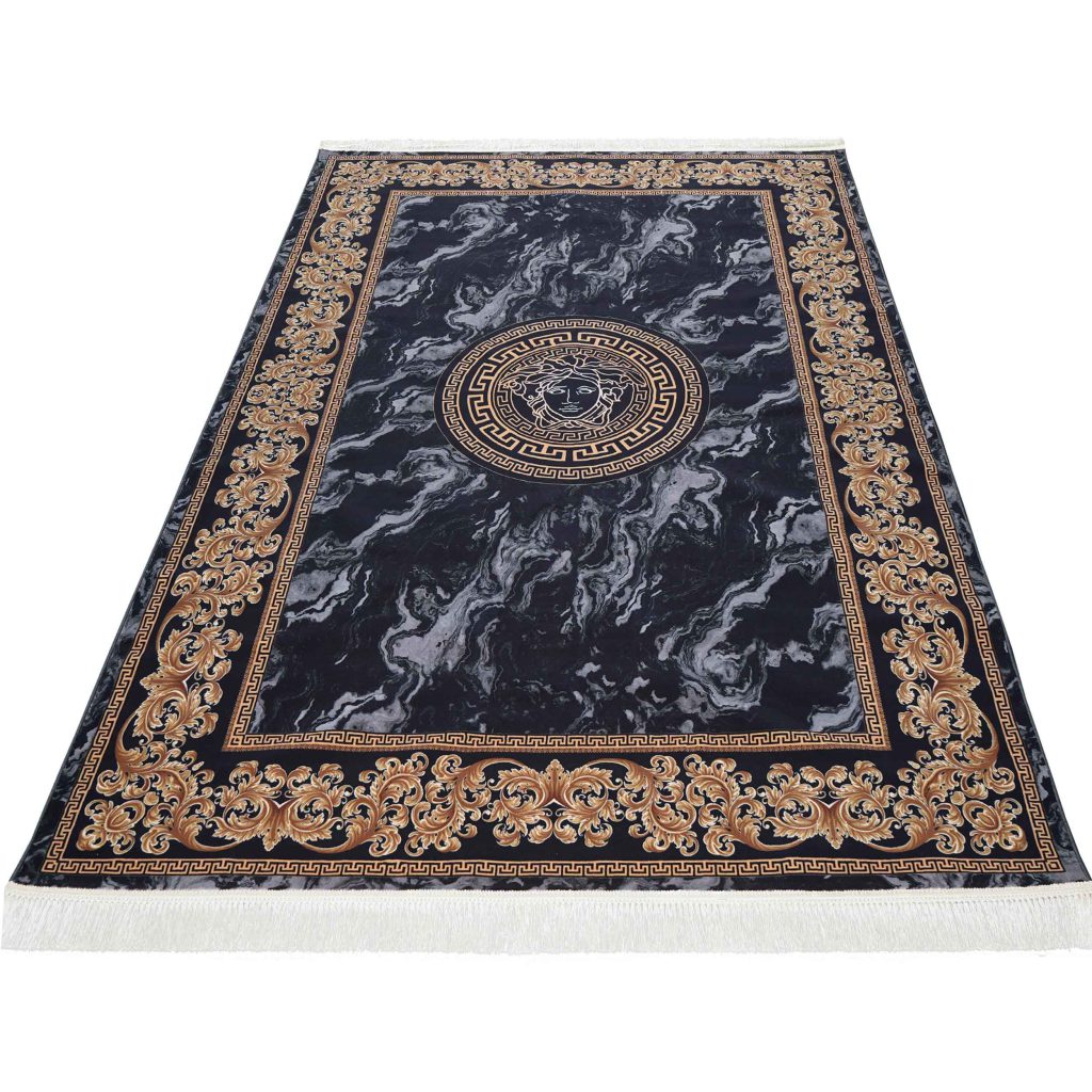 فرش روچک کد 300301 مشکی 1200شانه ساده
