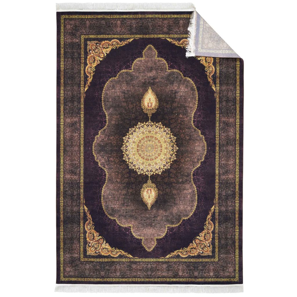 فرش روچک کد400407 قهوه ای 1200شانه ساده