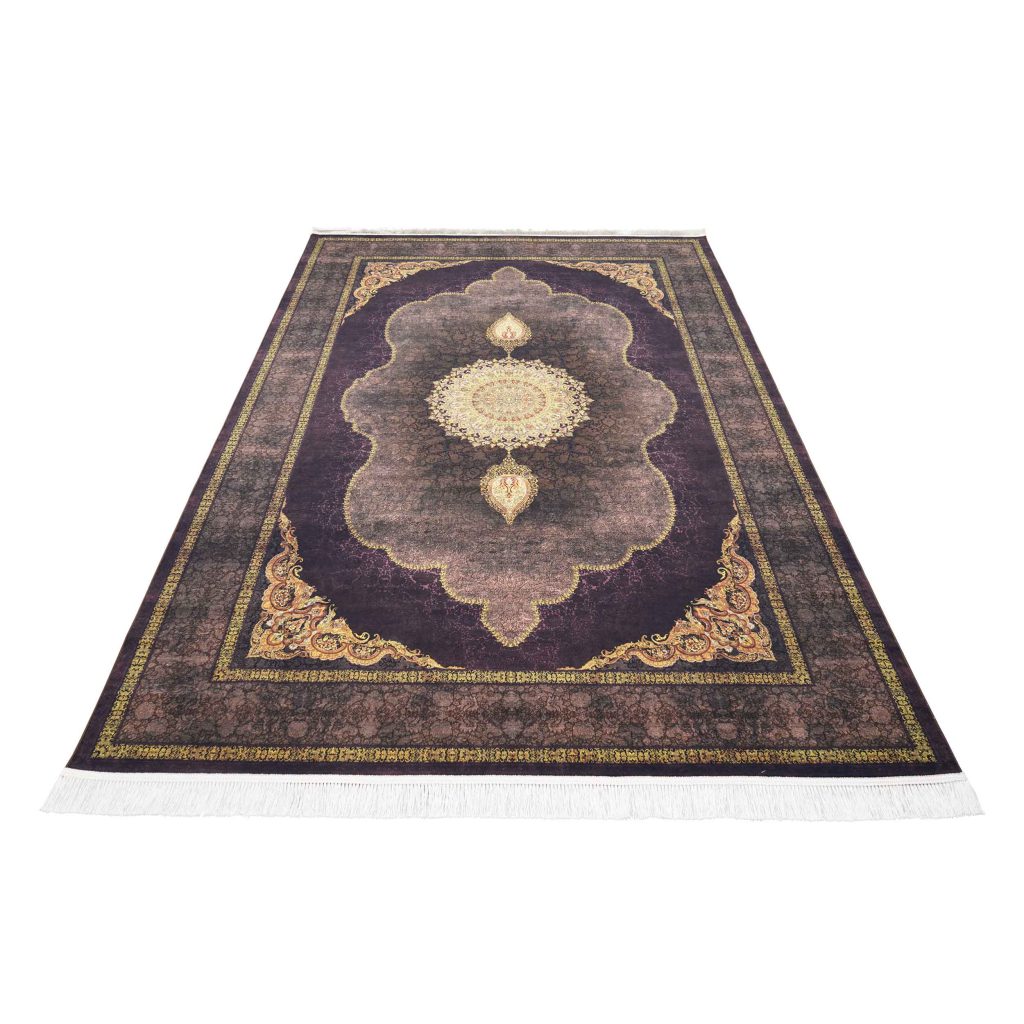 فرش روچک کد400407 قهوه ای 1200شانه ساده