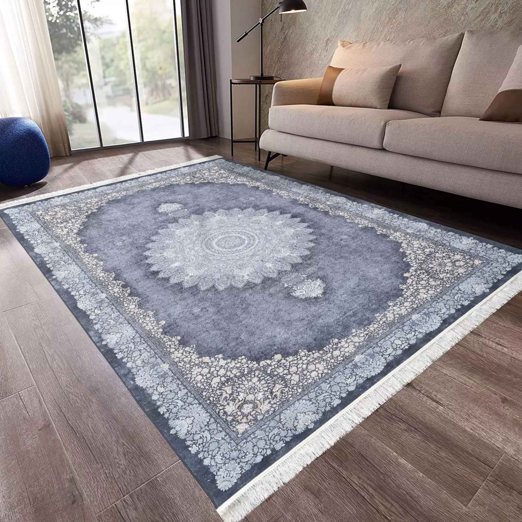 فرش روچک کد 400423 طوسی 1200شانه ساده