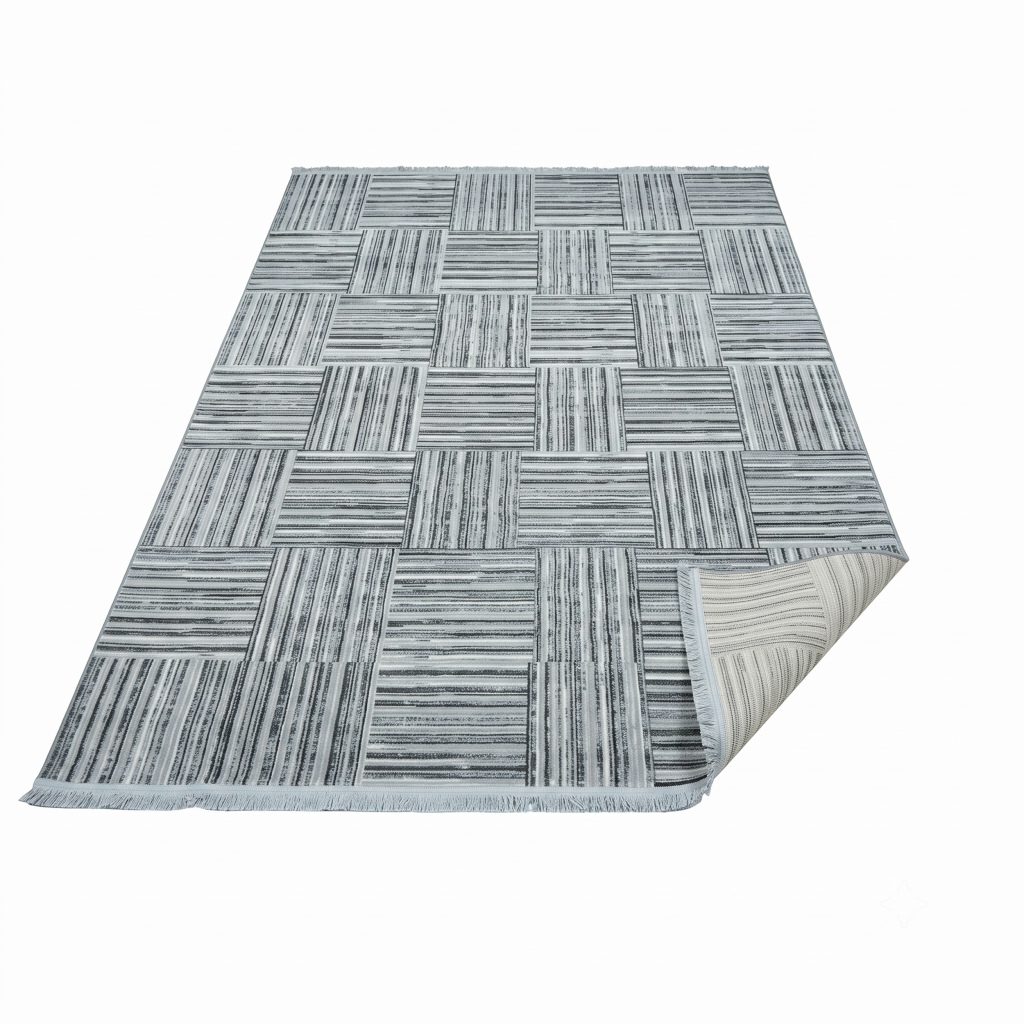 فرش کد 40088 نقره ای 400شانه طرح 700 ویکرون هایبالک