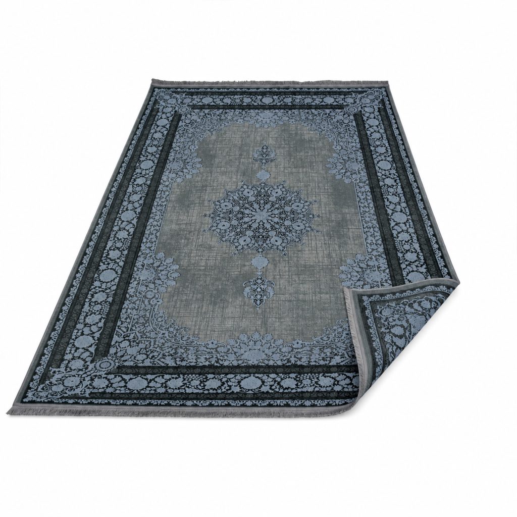 فرش کد 70005 طوسی نقره ای 700شانه هایبالک