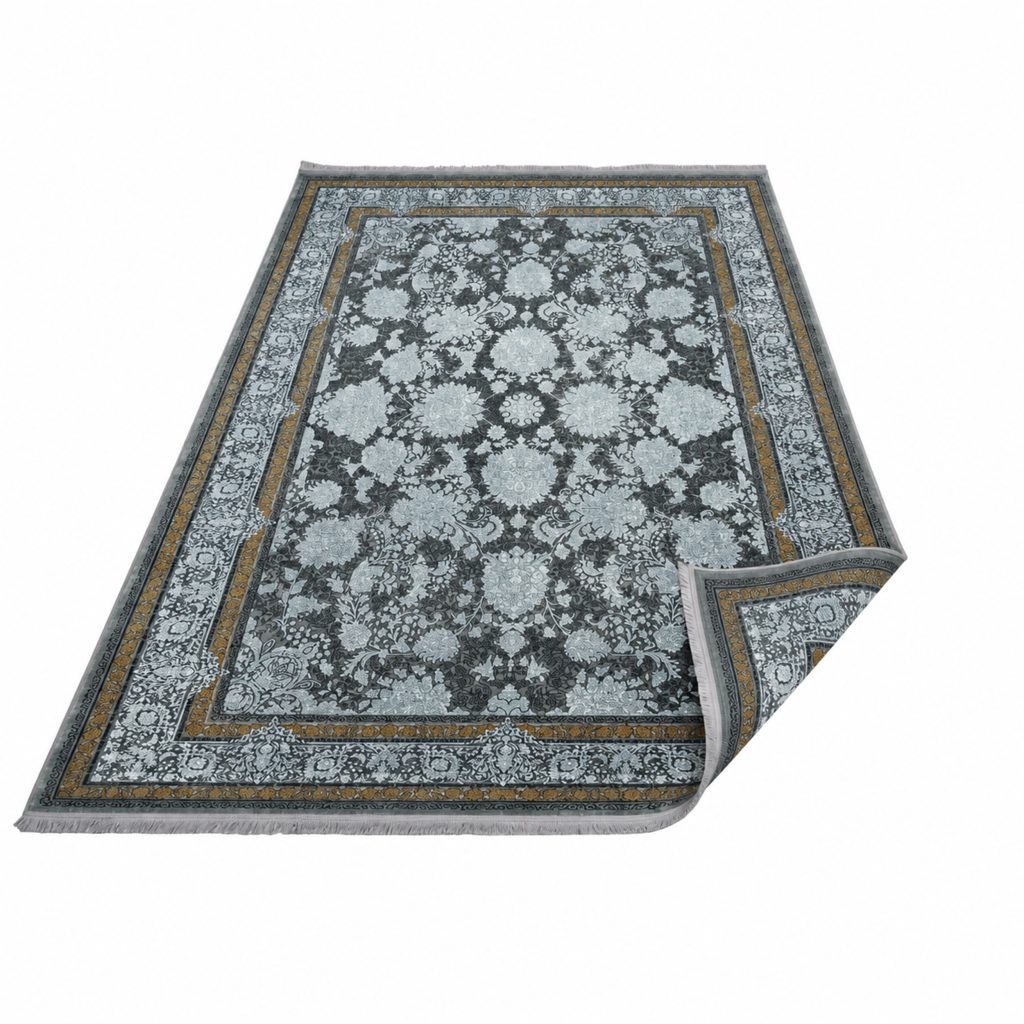 فرش کد 70033 نقره ای طوسی 700شانه هایبالک