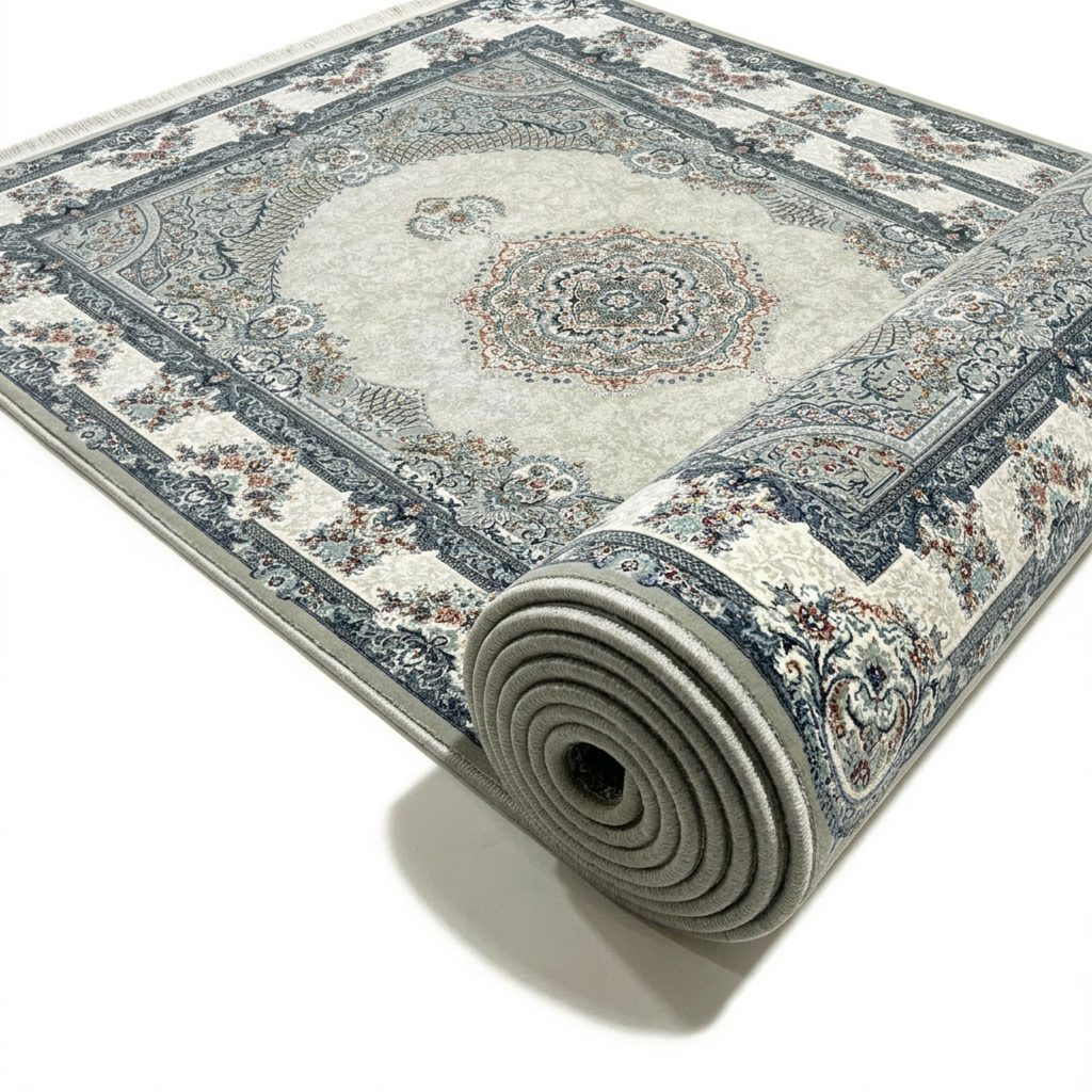فرش ژاکلین ترمه ای 700شانه ساده