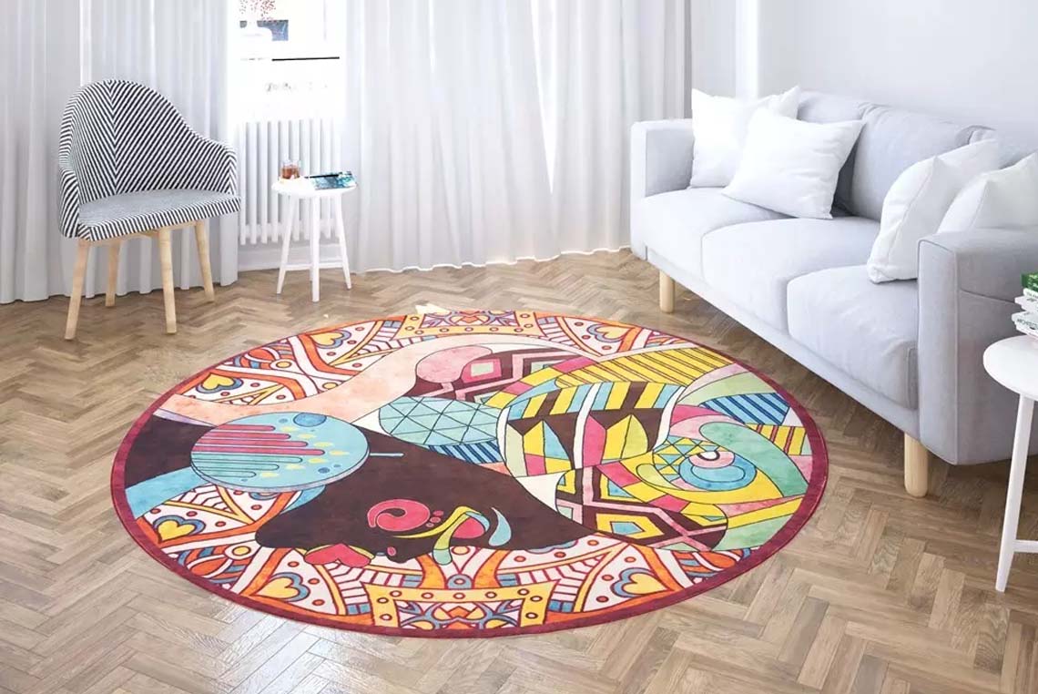 فرش ماشینی کوبیسم