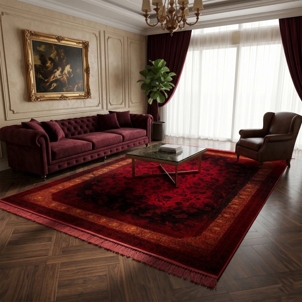 فرش یارا روناسی 700شانه آکرولیک ساده