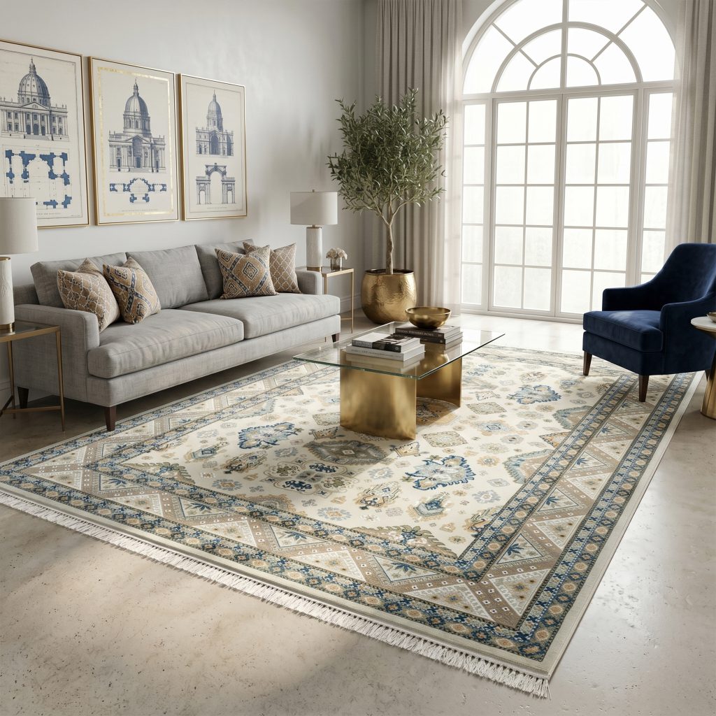 فرش 75022 700شانه اکریلیک 2100 8رنگ هایبالک