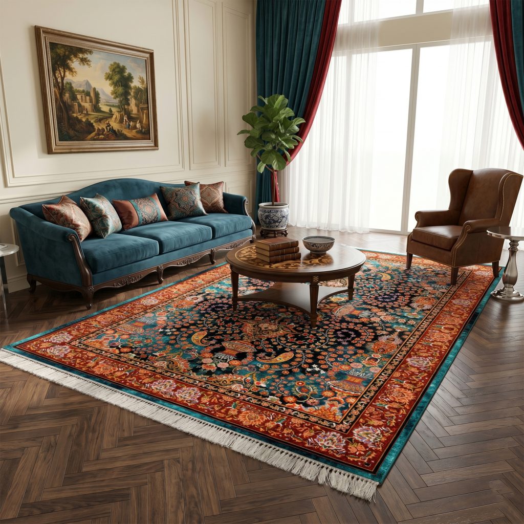 فرش Acro01057 معادل 90 خونه اکریلیک پشم